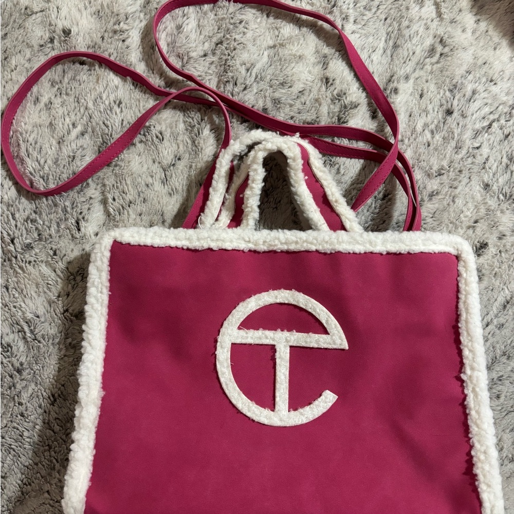 Telfar Ugg Fuchsia Sherpa Tote